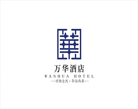 【万华酒店】漂亮的酒店logo设计图片欣赏,如何设计酒店logo